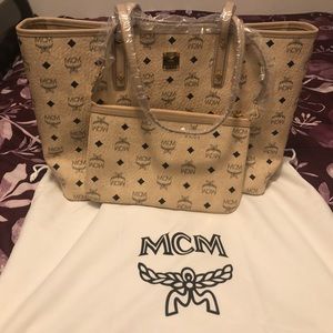 MCM Anya tote bag and clutch
